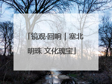 镜观·回响｜塞北明珠 文化瑰宝