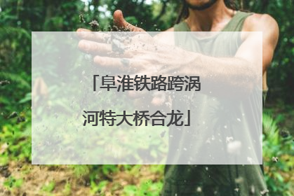 阜淮铁路跨涡河特大桥合龙