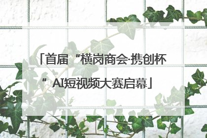 首届“横岗商会·携创杯”AI短视频大赛启幕