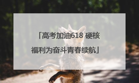 高考加油618 硬核福利为奋斗青春续航
