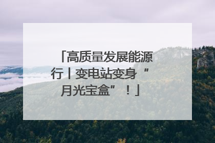 高质量发展能源行丨变电站变身“月光宝盒”！