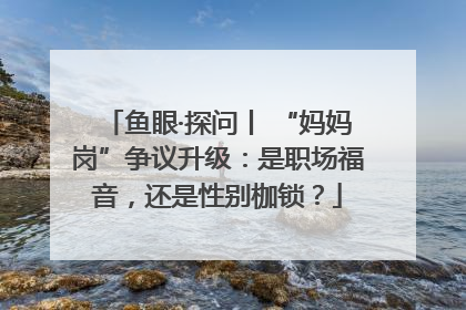 鱼眼·探问丨 “妈妈岗”争议升级：是职场福音，还是性别枷锁？