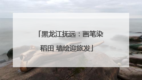 黑龙江抚远：画笔染稻田 墙绘迎旅发