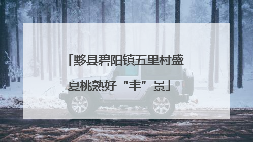 黟县碧阳镇五里村盛夏桃熟好“丰”景