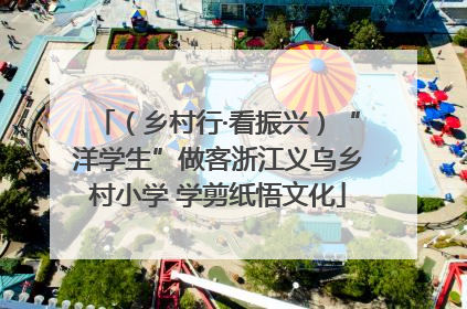 （乡村行·看振兴）“洋学生”做客浙江义乌乡村小学 学剪纸悟文化