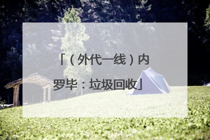 （外代一线）内罗毕：垃圾回收