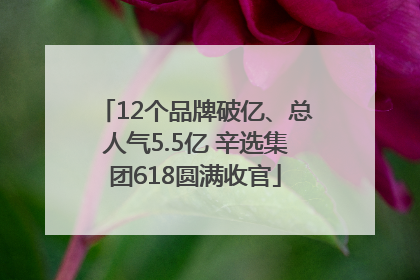12个品牌破亿、总人气5.5亿 辛选集团618圆满收官