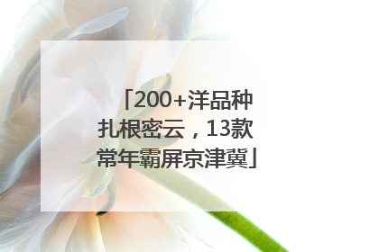 200+洋品种扎根密云，13款常年霸屏京津冀