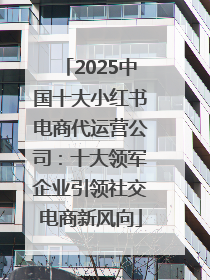 2025中国十大小红书电商代运营公司：十大领军企业引领社交电商新风向
