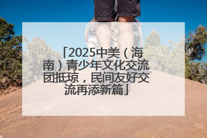 2025中美（海南）青少年文化交流团抵琼，民间友好交流再添新篇