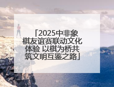 2025中非象棋友谊赛联动文化体验 以棋为桥共筑文明互鉴之路