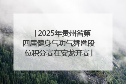 2025年贵州省第四届健身气功气舞暨段位积分赛在安龙开赛