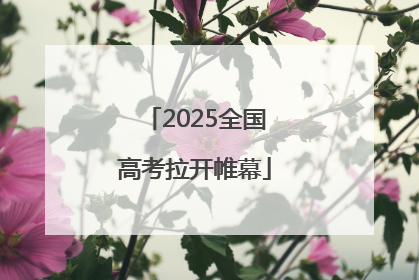 2025全国高考拉开帷幕