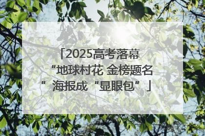 2025高考落幕 “地球村花 金榜题名”海报成“显眼包”