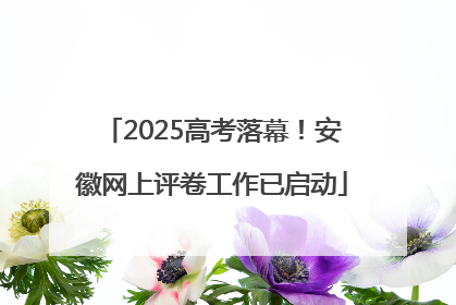 2025高考落幕！安徽网上评卷工作已启动