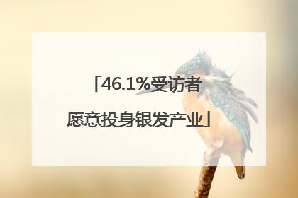 46.1%受访者愿意投身银发产业