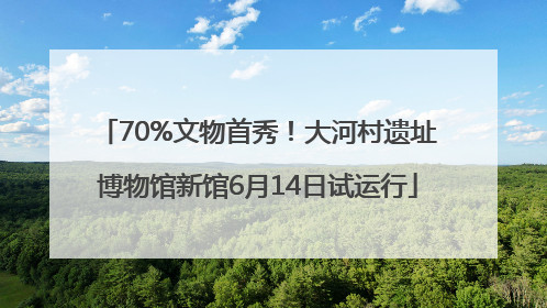 70%文物首秀！大河村遗址博物馆新馆6月14日试运行