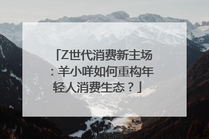 Z世代消费新主场：羊小咩如何重构年轻人消费生态？